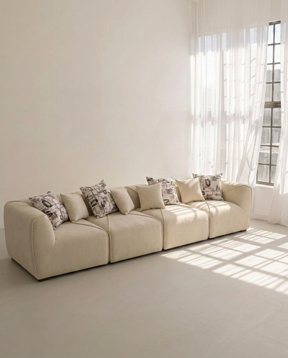 Isis Zan Wooden Sofa 350x85cm